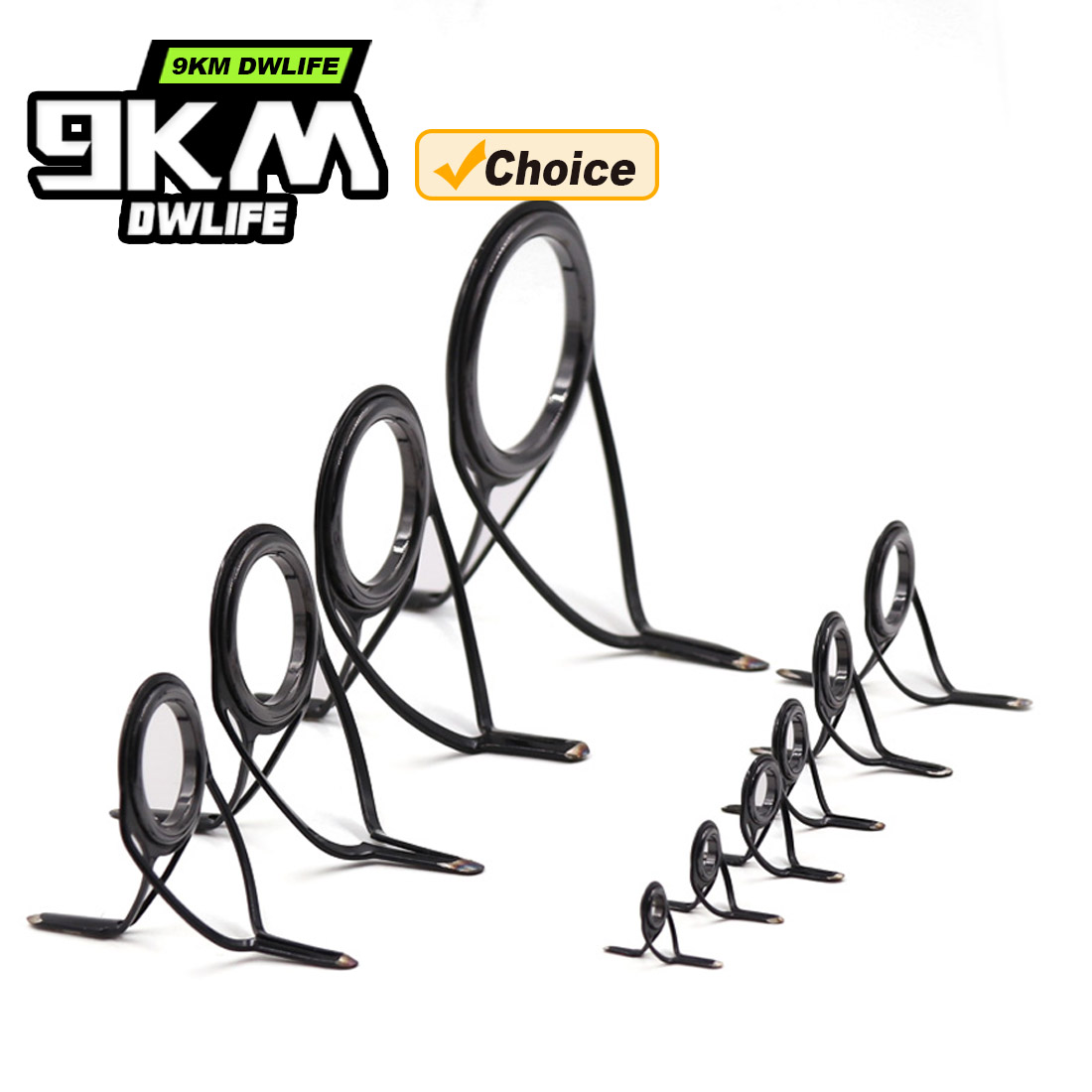 9KM OB Curved Rod Guide Kit 10 - огляд і ціна Fishing Rod Guide Replacement