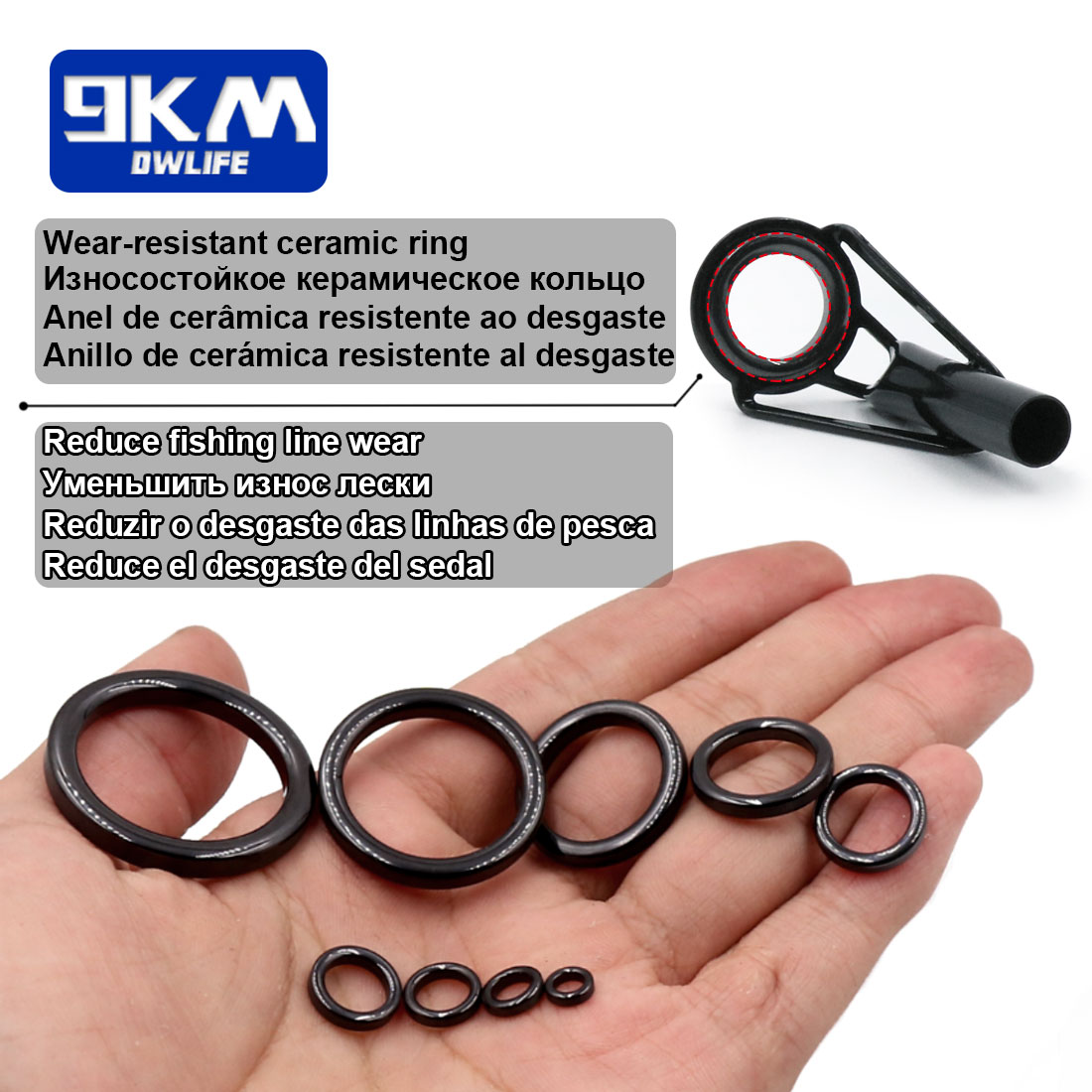 5Pcs Fishing Rod Tip Guides Re - огляд і ціна Fishing Rod Guide Replacement